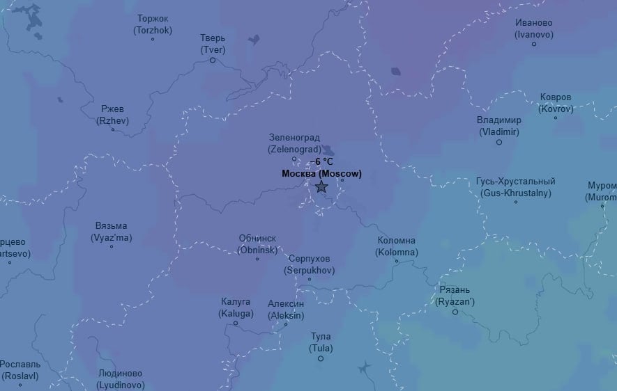 Минувшая ночь стала самой морозной с начала 2025 года в Москве  На базовой столичной метеостанции ВДНХ к 06:00 столбик минимального термометра остановился на отметке -7,2 °С, на Балчуге -6,4 °С, в Тушино -8,5 °С, Бутово -8,2 °С.  В Подмосковье самыми морозными стали Талдом — -10,5 °С, Солнечногорск — -10,2 °С, Клин — -10,1 °С.