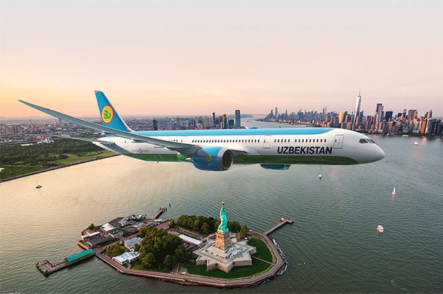 Uzbekistan Airways увеличивает заказ Boeing до 22 лайнеров Dreamliner Авиакомпания Uzbekistan Airways расширяет свой флот за счёт дополнительных самолётов Boeing English O zbek tilida Ўзбек тилида На русском iOS Android