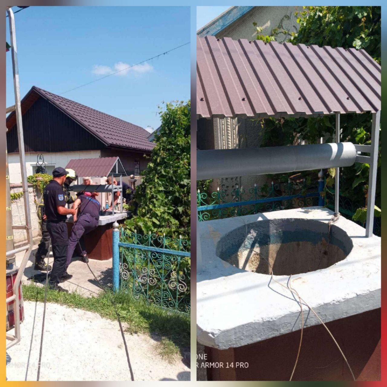 Женщина упала в колодец — спасатели пришли на помощь. В селе Гриманкауцы, Бричанского района, 63-летняя женщина упала в колодец глубиной около 10 метров. Спасатели получили вызов в 12:29 и оперативно прибыли на место. С помощью спецоборудования пострадавшую извлекли и передали медикам. Женщина была в сознании и доставлена в больницу.