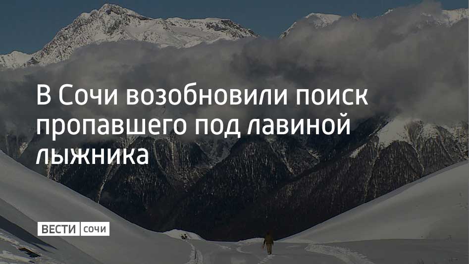 Утром 1 марта спасатели ЮРПСО МЧС России вылетели на вертолете на хребет Аибга, где 24 февраля сошла лавина, под которой пропал лыжник.  Спасатели выставили двух наблюдателей за лавиной, а группа из 8 человек высадилась ниже по склону и начала поиск с использованием лавинного снаряжения.  Несколько дней вести поиск пропавшего было невозможно из-за того, что в районе происшествия сохранялась высокая лавинная опасность. Даже вчера на месте проведения работ еще сходили небольшие лавины.