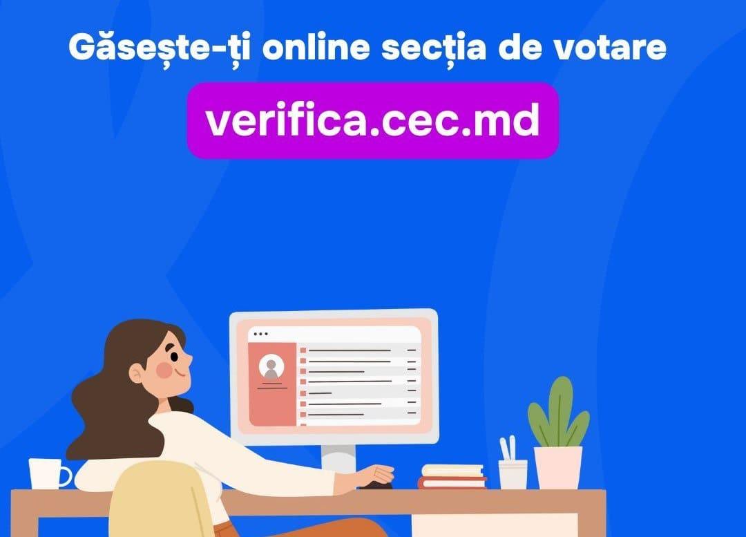 Граждане могут проверить онлайн на каком участке им голосовать на выборах Граждане Республики Молдова с правом голоса могут проверить онлайн избирательный участок на котором будут голосовать Для этого необходимо зайти на платформу verifica cec md и ввести персональный код IDNP Система покажет адрес избирательного участка где гражданин зарегистрирован в основных избирательных списках Также платформа предоставит информацию о возможной предварительной регистрации избирателя за границей пишет rupor md Граждане без регистрации по месту жительства или временного пребывания смогут голосовать на любом избирательном участке их включат в дополнительный список избирателей Парламентские выборы состоятся 28 сентября Граждане Республики Молдова смогут реализовать своё право голоса на 2274 избирательных участках из которых 301 за пределами страны а 12 для избирателей проживающих на левом берегу Днестра aifmoldova