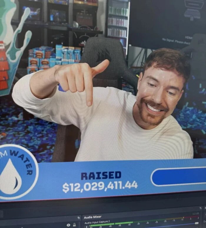 Блогеры MrBeast, Эдин Росс и xQc собрали $12 млн на благотворительность за один стрим в течении 18 часов. Канал Осьминог Пауль
