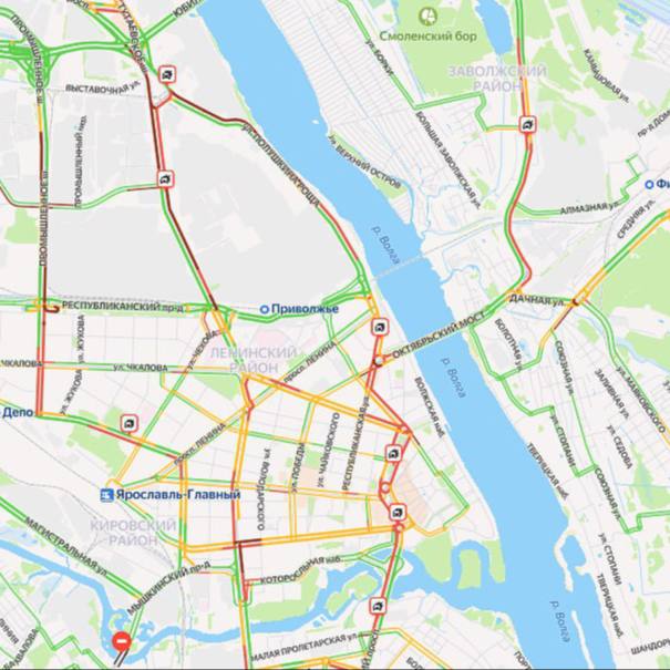 Движение в Ярославле парализовало На дорогах куча аварий, а Яндекс-карты показывают 9 баллов. Бордовым цветом окрасились улицы не только в центре, но и в других частях города. Вы как, добрались до дома или пока стоите? — я дома, мне хорошо — я пешком, и пробки мне не страшны — стою в пробке Подписаться Прислать новость