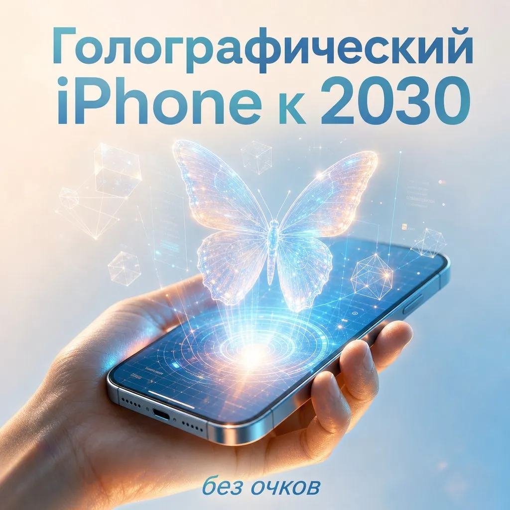 Apple делает айфон с голографическим экраном Apple похоже задумала айфон с голографическим дисплеем В цепочке поставщиков уже обсуждают некий Spatial iPhone а Samsung параллельно разрабатывает под это специальный экран с кодовым названием H1 Идея в том что картинка будет как бы парить над стеклом создавая ощущение глубины без всяких очков Правда всё это пока на самой ранней стадии разработки и если и выйдет то к 2030 году