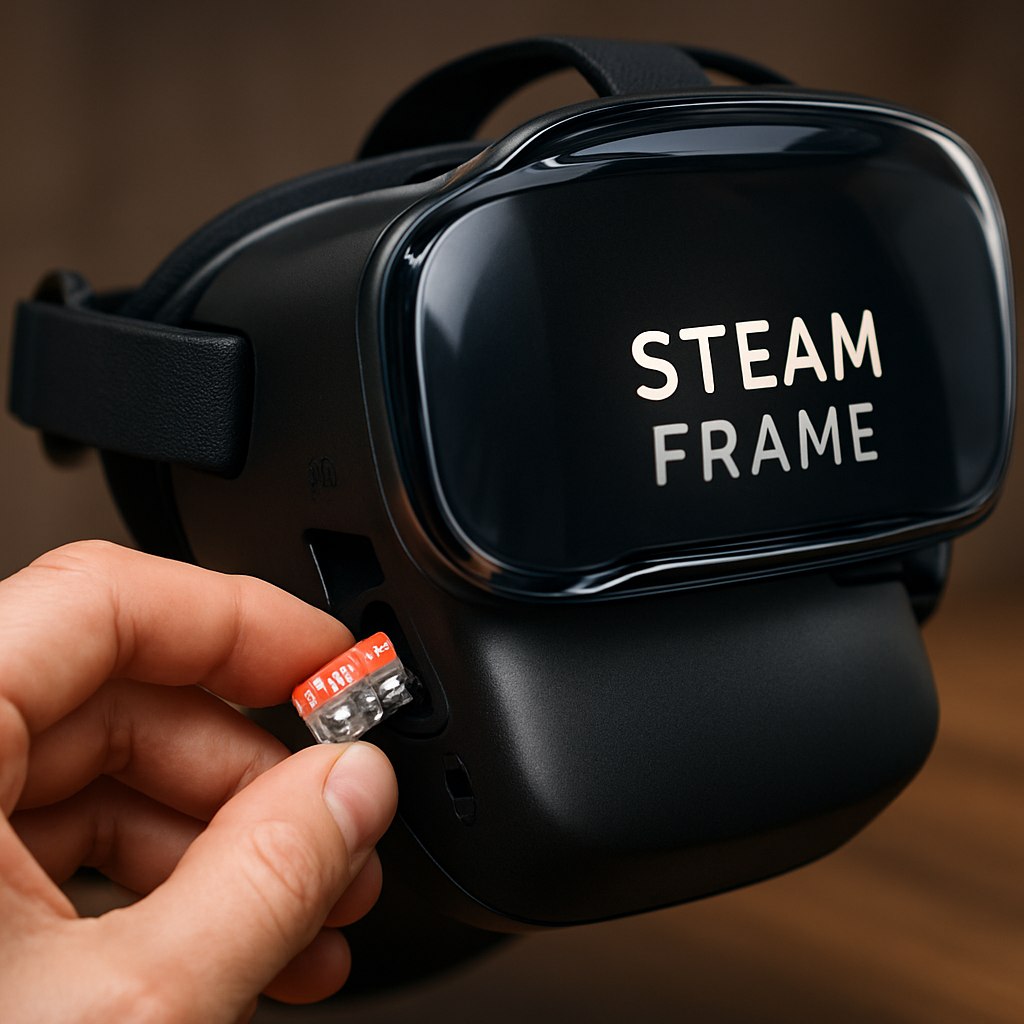 Valve представила новый VR гарнитуру Steam Frame которая поддерживает microSD карты превращая их в игровые картриджи нового поколения Это означает что пользователи смогут значительно расширить хранилище своих игр просто добавив небольшую карту памяти Steam Frame предлагает уникальную возможность для геймеров позволяя им использовать microSD карты не только с Steam Deck но и с новой системой Таким образом Valve продолжает расширять свои горизонты в мире игр делая доступ к большому количеству контента еще проще и удобнее PRO AI OFFICIAL