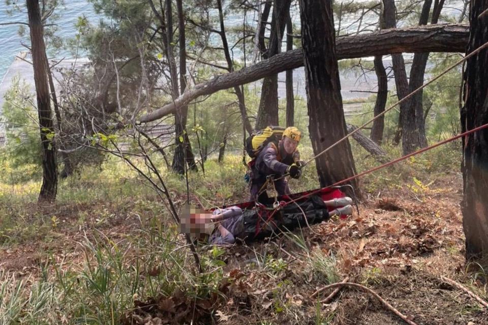 В Сочи туристка сорвалась с обрыва спасали чуть ли не на руках Прогулка по Дагомысу для 47 летней женщины закончилась падением с крутого склона у бывшего ресторана Огни Сочи Просто оступилась и улетела вниз Подняться сама не смогла Спасатели добрались до нее по опасному склону оказали первую помощь и аккуратно перенесли наверх Там уже ждала скорая женщину увезли в больницу Подписаться на kpkuban Читать нас в MAX