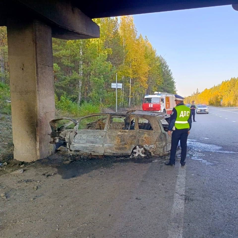 Водитель сгорел заживо на Серовском тракте Он не справился с управлением и врезался в опору моста Машина вспыхнула Водитель погиб на месте сообщили в ГИБДД Подписаться Прислать новость