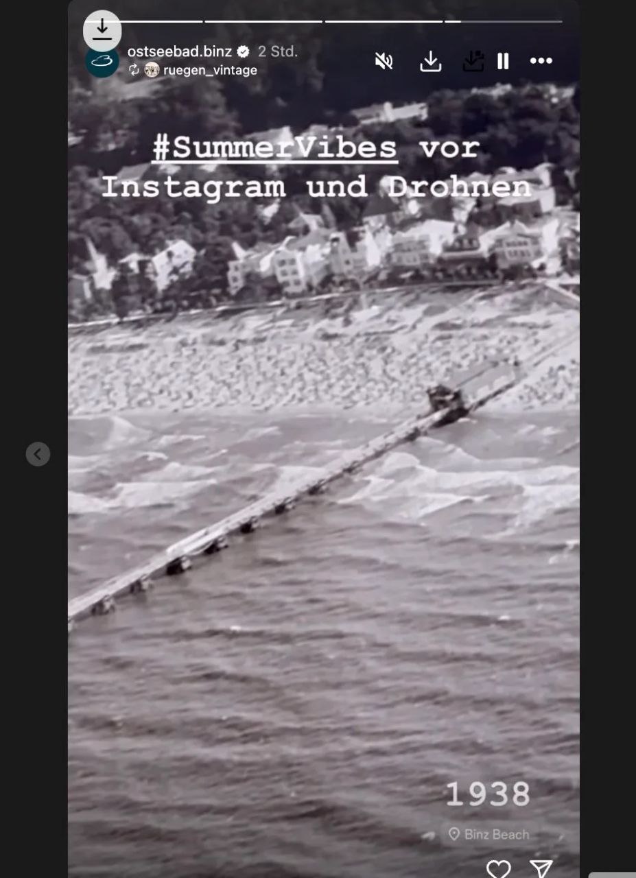 Скандал: немецкий курорт на Балтийском море завлекал туристов фотографией времен Адольфа Гитлера Курорт Бинц на острове Рюген неожиданно прорекламировал себя в соцсетях чёрно-белым снимком 1938 года и подписью: «#ЛетниеВайбы до Инстаграма и дронов». В Бинце в то время еврев-владельцев курортных отелей лишали имущества. А через несколько месяцев тысячи человек в Германии были ограблены и убиты. В администрации Бинца признали, что фото неуместное. «Этот пост — ужасная и прискорбная ошибка. Нам очень, очень жаль — мы глубоко сожалеем. Разумеется, мы немедленно удалили публикацию». Компания Meta признана экстремистской и запрещена в России