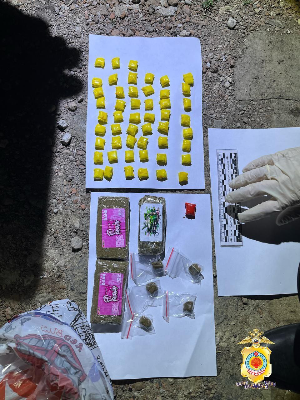 Полиция Калмыкии задержала наркокурьеров с крупной партией гашиша    Оперативники Управления МВД России по г.Элисте и МВД по Республике Калмыкия задержали двух подозреваемых в распространении наркотиков. 39-летний житель Элисты и 46-летний мужчина из Черноземельского района были задержаны в ходе спецоперации в разных районах города. Их подозревают в бесконтактном сбыте наркотиков через «закладки». По данным следствия, фигуранты действовали по указанию неустановленного лица, выполняя роль курьеров одного из интернет-магазинов. В ходе обысков полицейские изъяли около 400 гр. гашиша в 67 свертках, а также оборудование для упаковки — «зип»-пакеты, электронные весы и специальное приспособление. В отношении задержанных возбуждено уголовное дело. Они заключены под стражу. Расследование продолжается с целью установления всех участников преступной схемы.  Фото: МВД Калмыкия  Быть в курсе   Прислать новость