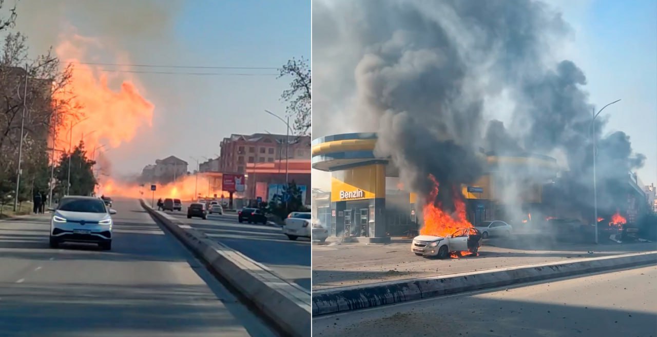 В Узбекистане при взрыве газа на заправке погиб один человек, есть пострадавшие   По информации МЧС, 17 декабря в 13:43 в Фергане произошла вспышка, а затем пожар на мультитопливной автозаправочной станции и газозаправочном пункте.  Это произошло в результате нарушений технологического процесса при сливе сжиженного газа и несоблюдения правил техники безопасности.   Пожарные прибыли на место происшествия в 13:47, в 14:02 пожар был локализован, в 14:12 – полностью потушен.  В результате пожара погиб один человек, 4 – получили травмы, 8 – находятся под наблюдением медицинских работников.