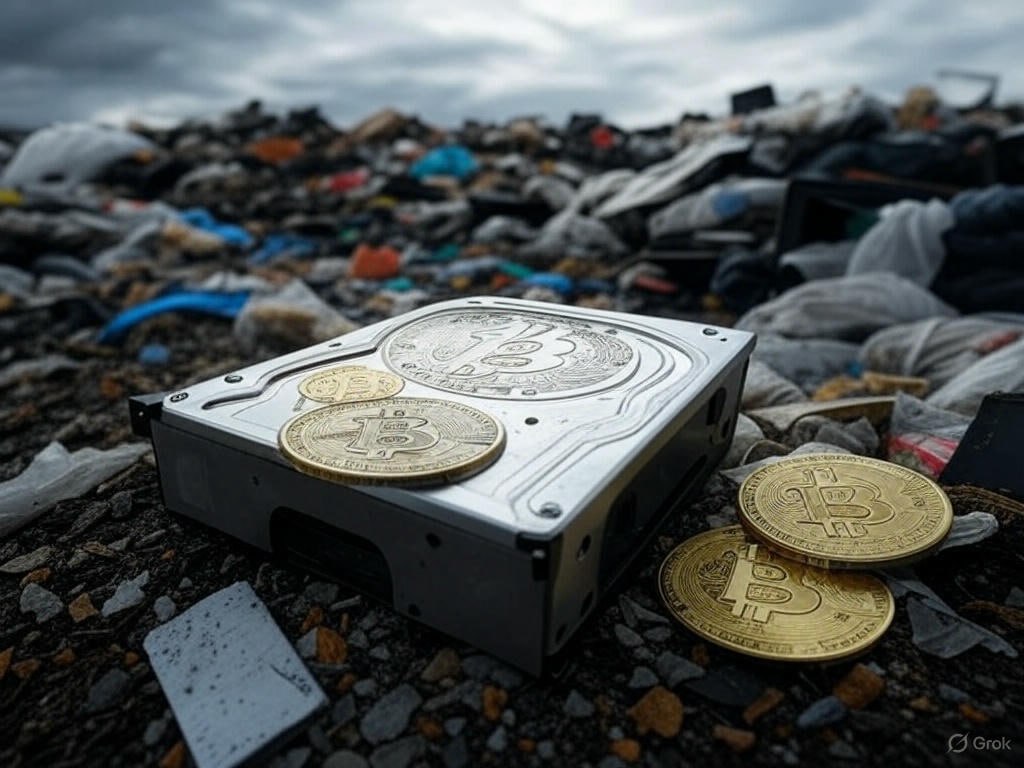 8000 BTC останутся на свалке Британец Джеймс Хауэллс окончательно отказался от идеи найти жесткий диск с 8000 BTC, который он случайно выбросил более 10 лет назад. Хауэллс добивался разрешения на раскопки свалки в Ньюпорте, но после нескольких лет борьбы сворачивает поисковую операцию. Сегодня эти BTC стоят более $900 млн и пополняют кластер «утерянных» монет. По разным оценкам, всего таких — от 2,3 до 3,7 млн BTC. Tokensales News WaitingRoom