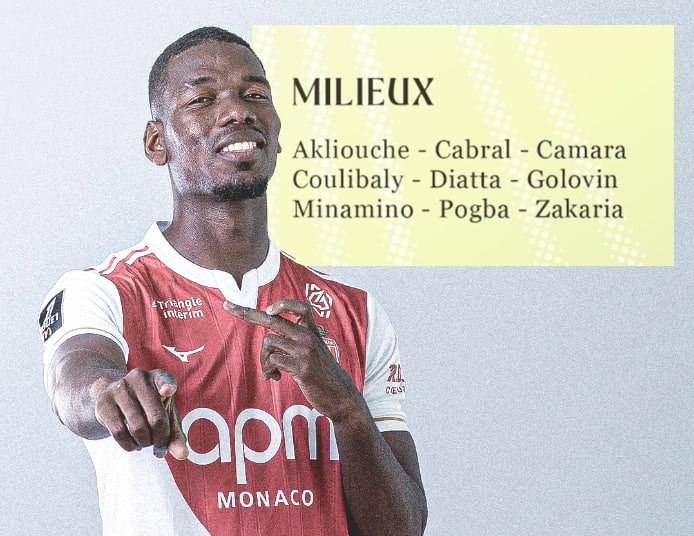 Погба возвращается в большой футбол звездный хавбек впервые попал в заявку Монако на матч против Ренна Француз не играл 26 месяцев из за дисквалификации и травм но уже в эту субботу может получить свои первые игровые минуты