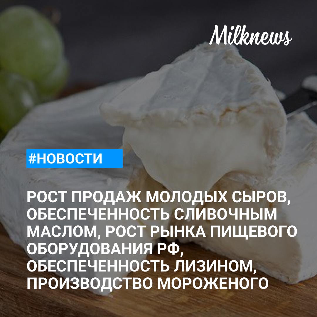 NTech: молодые сыры обогнали по росту продаж полутвердые    В Минсельхозе сообщили, что рынок РФ в полной мере обеспечен сливочным маслом    ООО «Айскейк-Эко» вложит около 270 млн руб в расширение производства мороженого в Долгопрудном    «Росспецмаш»: российский рынок пищевого оборудования вырос в 2024 году на 39%    Минсельхоз: российский рынок обеспечен лизином собственного производства