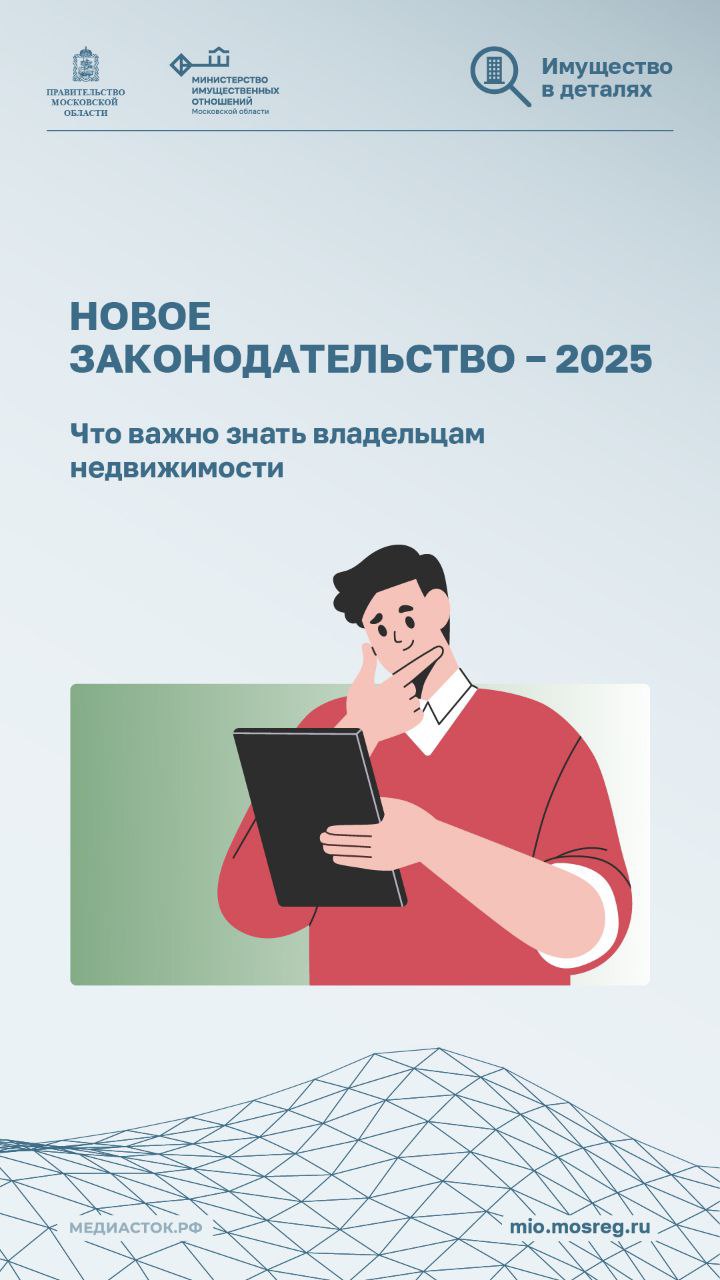 В 2025 году в России начнут действовать новые законы и изменения, которые регулируют действия с недвижимостью. Чего ждать собственникам в наступающем году, в наших инфокарточках