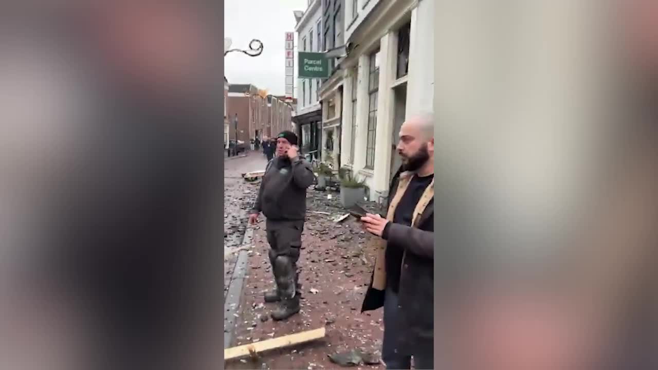 Два взрыва и пожар в центре Утрехта