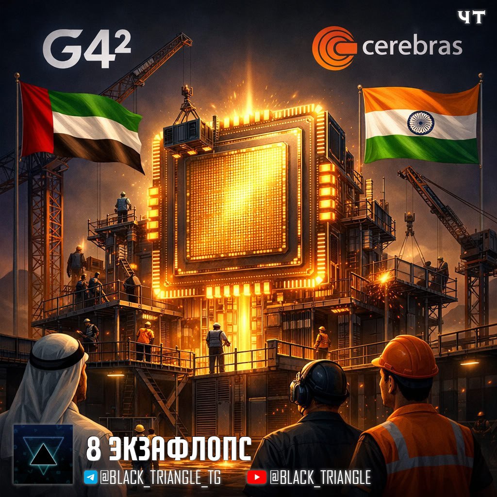ОАЭ строят в Индии суперкомпьютер на 8 экзафлопс Эмиратская технологическая группа G42 совместно с американской Cerebras Systems Университетом ИИ Мохаммеда бин Заеда и индийским Центром развития передовых вычислений разворачивают в Индии ИИ суперкомпьютер мощностью 8 экзафлопс Это 8 квинтиллионов операций в секунду почти в 19 раз больше чем суммарная мощность двух текущих флагманских индийских суперкомпьютеров AIRAWAT и PARAM Siddhi AI вместе взятых   Это будет один из самых мощных ИИ суперкомпьютеров в мире и крупнейший за пределами США Сердце системы 64 процессора Cerebras WSE 3 Это уникальные чипы размером с обеденную тарелку 46 225 мм² которые занимают почти всю 300 мм кремниевую пластину целиком Каждый WSE 3 содержит 4 триллиона транзисторов 900 000 ядер и 44 ГБ сверхбыстрой SRAM памяти прямо на чипе Для сравнения Nvidia H100 это 826 мм² и 80 млрд транзисторов WSE 3 больше в 56 раз Главная фишка Cerebras они вообще не используют дорогую HBM память как Nvidia и AMD Вместо неё SRAM которая обеспечивает пропускную способность 21 петабайт с Это примерно в 1000 раз быстрее чем HBM4 в будущих Nvidia Rubin Именно это делает их чипы убийственно быстрыми для инференса Cerebras выдаёт около 2 853 токенов в секунду на модели gpt oss 120B в 3 раза быстрее любого GPU провайдера мМм Soft Gear Links