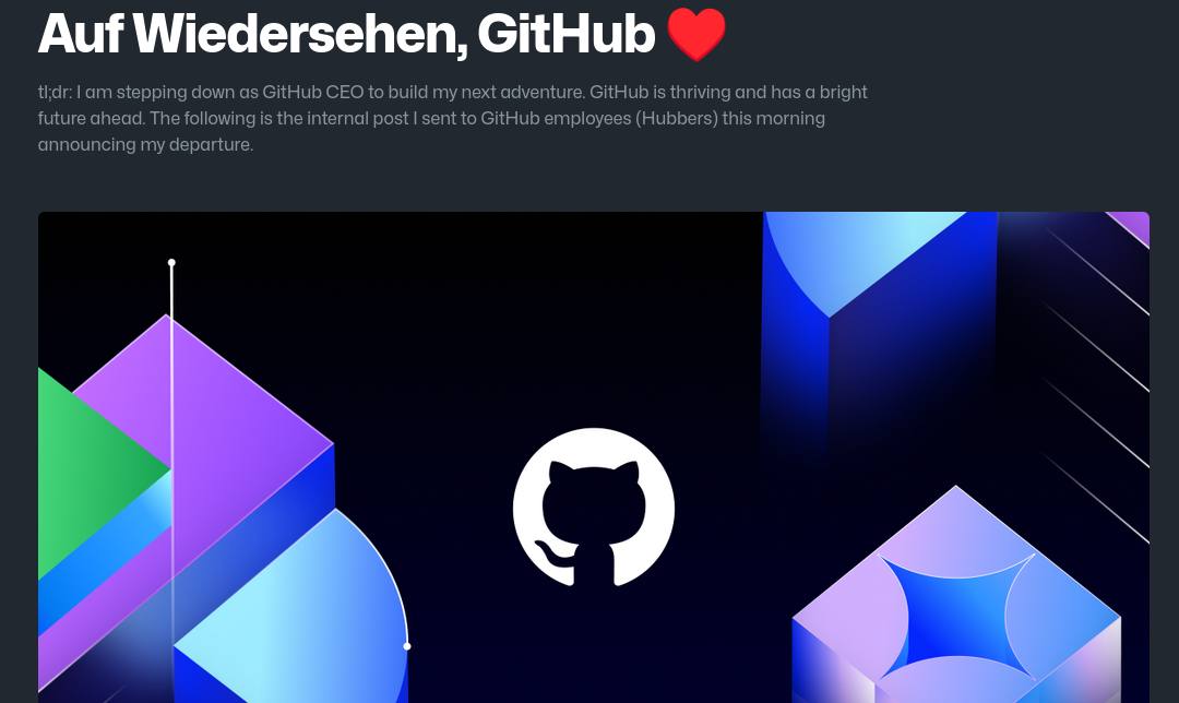 «До свидания, GitHub», — CEO Томас Домке покинет компанию в конце 2025, а сам сервис ждёт реструктуризация. Это значит, что GitHub больше не будет отдельной компанией внутри Microsoft — команда перейдет в подчинение ИИ-подразделения CoreAI. Неделю назад Домке посоветовал программистам учиться разбираться с ИИ или уходить из профессии.