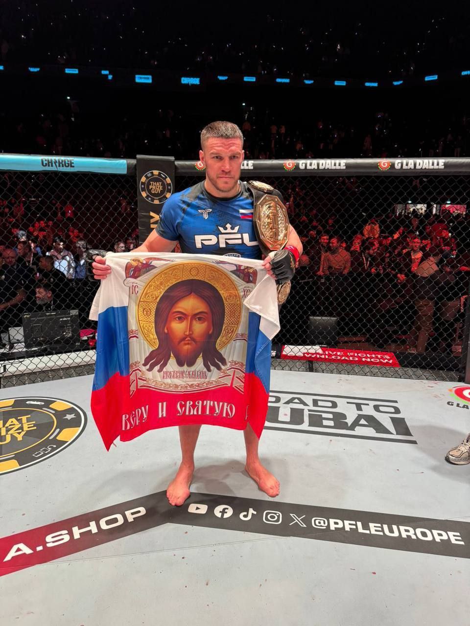 Вадим Немков задушил Ренана Ферейру в 1 раунде и стал новым чемпионом PFL в тяжелом весе