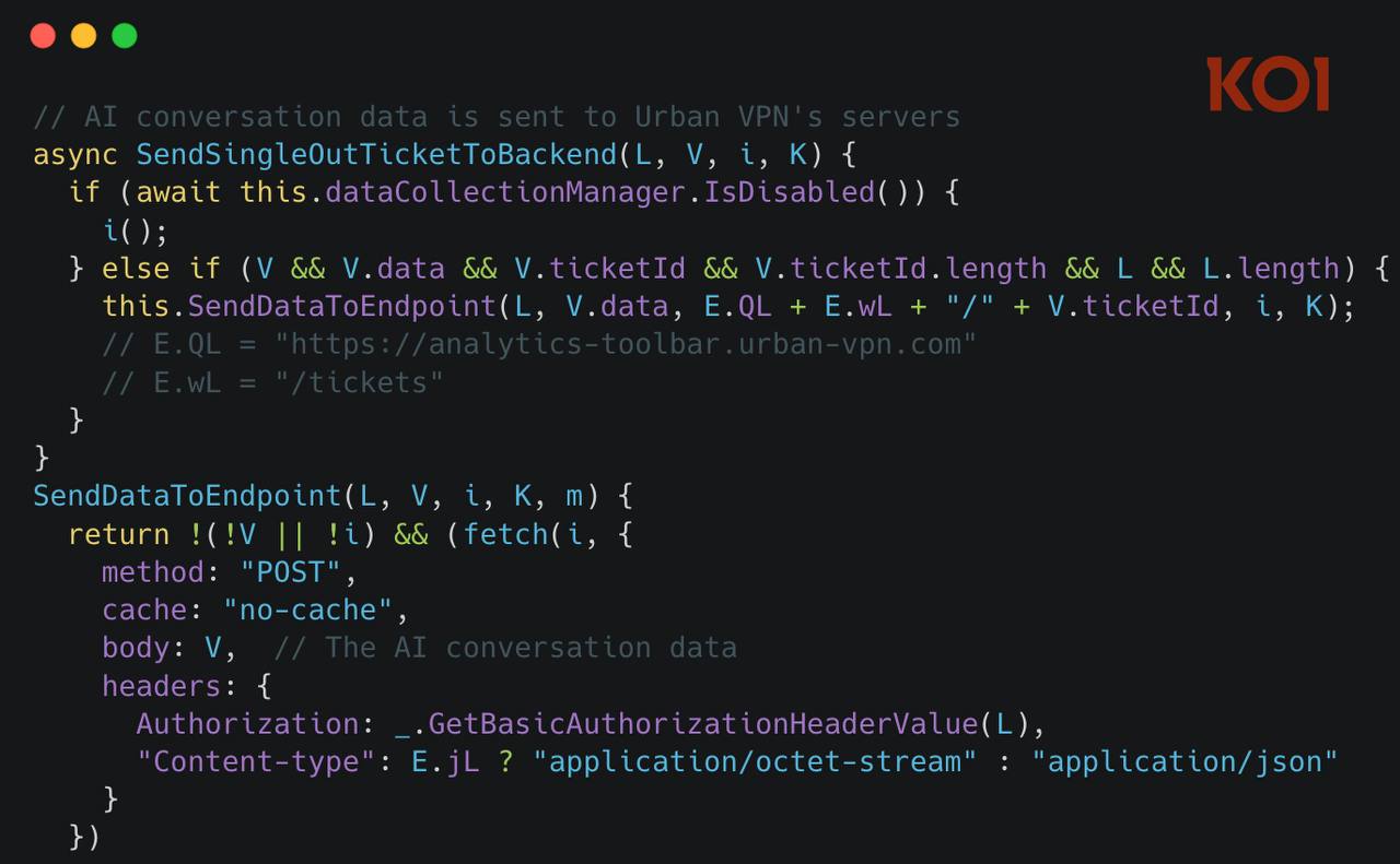 Жесть бесплатное браузерное VPN расширение тайно собирает переписку юзеров с ИИ чатботами Исследователи обнаружили что популярный Urban VPN Proxy и семь связанных с ним расширений тайно перехватывают и продают третьим сторонам переписку пользователей с Claude ChatGPT Gemini и другими AI ассистентами начиная с июля О новой потрясающей фиче пользователям разумеется явно не сообщили В собираемых данных есть и промпты и ответы моделей и вся чувствительная информация Причём расширения продолжают сбор даже при выключенном VPN Чтобы вы понимали у этого VPN более 6 млн пользователей и значок Рекомендовано от Google xor journal