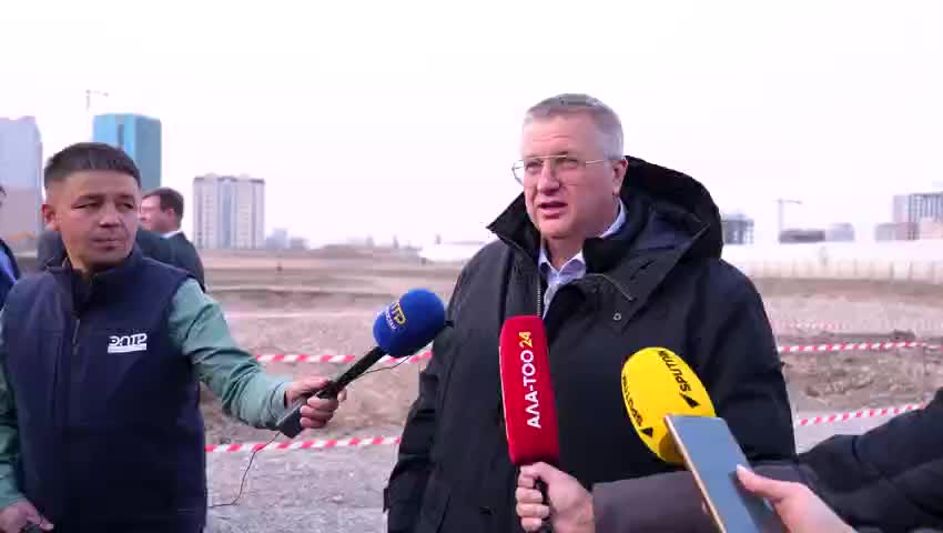 Строительство школы с русским языком обучения в Бишкеке идет по графику