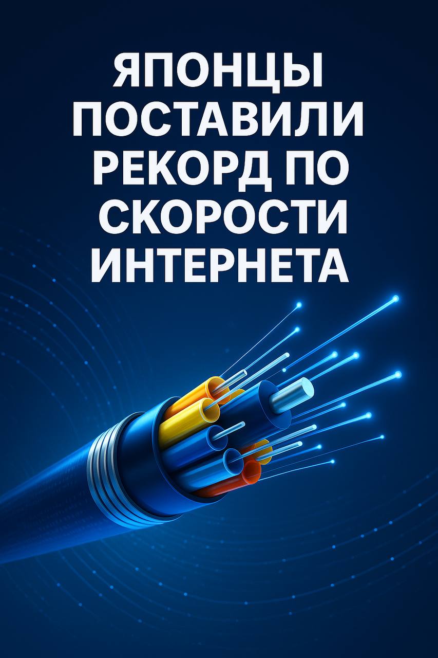 Японцы поставили рекорд по скорости интернета — 1 миллион гигабайт в секунду Их новый оптоволоконный кабель передал данные со скоростью 1 миллион гигабайт в секунду! Это примерно как скачать 20 000 GTA V за один миг. Секрет — в кабеле с 19 ядрами, которые работают параллельно. При этом кабель выглядит как обычный, но внутри — целая магистраль для данных. Такой интернет уже нужен для ИИ и нейросетей, которым приходится обрабатывать терабайты информации в реальном времени.
