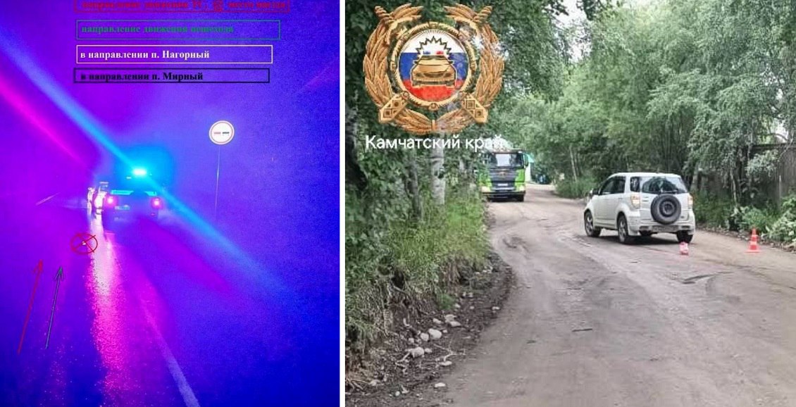 На Камчатке за выходные от наездов машин пострадали двое пешеходов За два дня в Елизовском районе автомобилисты сбили двоих пешеходов. В первом случае пострадала пенсионерка, во втором – 42-летний мужчина, слившийся с темнотой. Нажмите для подробностей -
