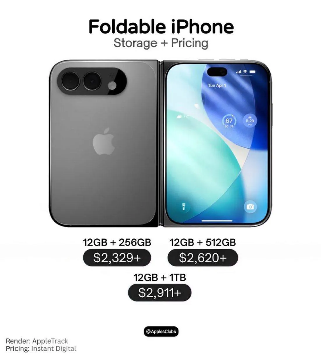 Складной iPhone может стоить от 2 300 а версия на терабайт вообще от 3 000 или 235 000 Инсайдер слил цены на старте продаж для России можно накинуть ещё 50 70 000 сверху Нейросети DarkGPT BOT