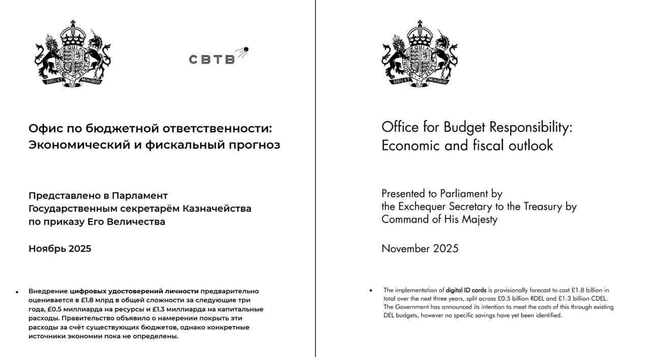 Введение цифровых удостоверений личности обойдётся британским налогоплательщикам в 1 8 миллиона Новая мера слежки за гражданами якобы позволит упростить взаимодействие жителей страны друг с другом и государством Среди примеров её пользы упрощённый доступ к услугам и возможность быстро подтвердить личность арендодателю В сентябре Кир Стармер сообщил что введение цифровых паспортов для граждан поможет справиться с наплывом миграционных преступников Глава МВД страны Шабана Махмуд под тем же предлогом поддержала цифровой ГУЛаг Позже советник Кира Стармера назвал Digital ID петиция против которых набрала 1 5 миллиона подписей будущим фундаментом общества Этим летом в Великобритании ввели цензурный закон Online Safety Act согласно которому площадки вынуждены проверять возраст пользователей сети Задонатить через бота Patreon