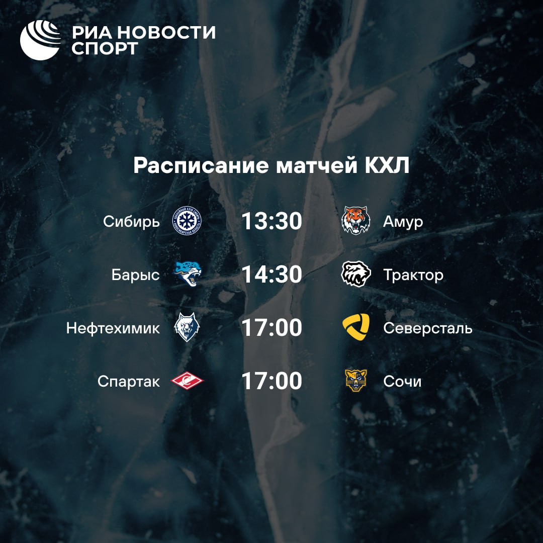 Новый сезон КХЛ набирает обороты Сегодня будут сыграны четыре матча Все игры начнутся с минуты молчания а команды выйдут на лед с траурными лентами Подписывайтесь на РИА Новости Спорт в MAX