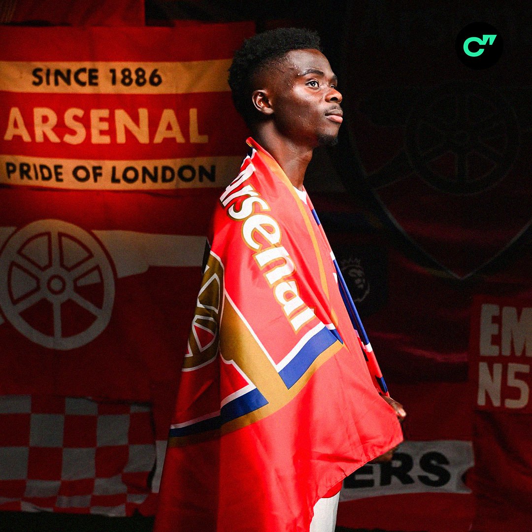 Букайо Сака продлил контракт с Арсеналом до 2031 года он станет самым высокооплачиваемым игроком в команде с зарплатой более 300 тысяч фунтов в неделю главная надежда Арсенала Подписывайтесь на Спортс в Max