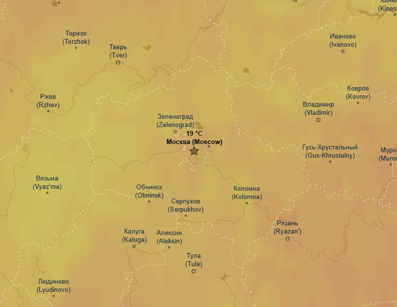 Понижение температуры в Москве прогнозируется со следующего вторника Показатель будет ниже нормы на 1-2 градуса до воскресенья, сообщил научный руководитель Гидрометцентра России Роман Вильфанд. "Ночью на вторник в Москве уже прогнозируется понижение температуры, ночные значения будут в диапазоне 10-15 градусов. И дневные температуры тоже существенно понизятся - до 18-23 градусов. И дальше в среду ночью ожидается 7-12 градусов, днем - 19-24. Со среды и до воскресенья следующей недели температура уже будет ниже нормы на 1-2 градуса".