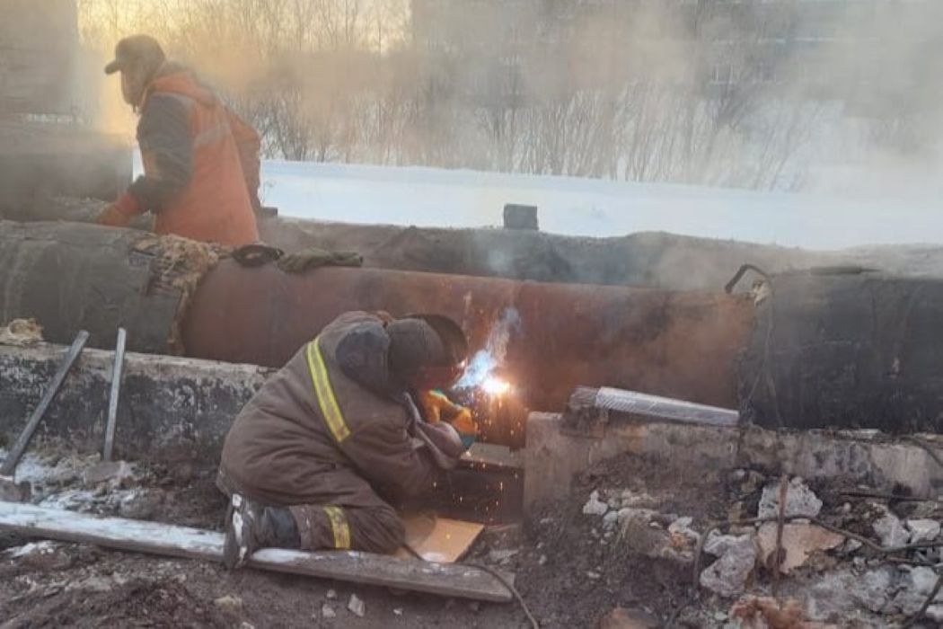 Теплоснабжение домов в Воркуте восстановлено  Горячая вода отсутствовала у 7,6 тысячи человек.