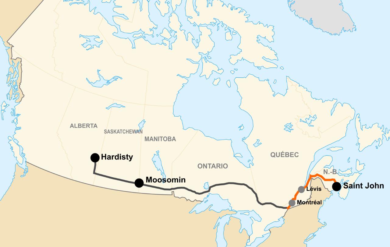 В Канаде обсуждают возврат к реализации проекта трубопровода Energy East протяженностью 4600 в качестве ответа на обещанные пошлины Трампа. Проект был анонсирован TransCanada  теперь TC Energy  1 августа 2013 года и отменен 5 октября 2017 года.   Как пишут, проблема только одна - денег нет и рисковать никто не хочет.  Чтобы выйти в плюс трубопровод должен прослужить десятки лет, и нет никаких гарантий, что будущее канадское правительство не введет более жесткую политику в области климата и охраны окружающей среды, которая приведет к снижению добычи нефти. С другими проектами может быть аналогичная история.