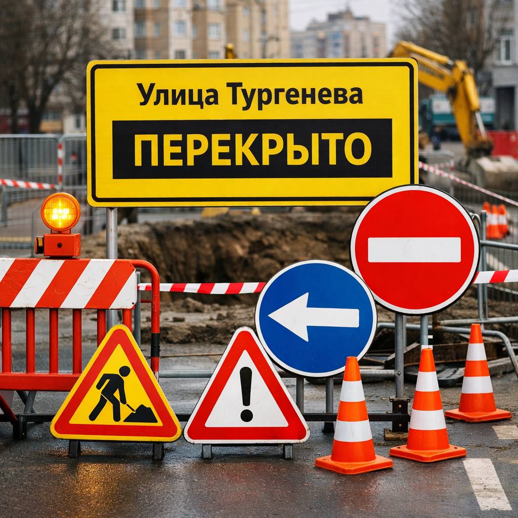Временное перекрытие движения по улице Тургенева 18 января с 09 00 будет перекрыт участок улицы Тургенева между улицами Владимирской и Астраханской Ограничение движения связано с проведением аварийных работ на подземных коммуникациях На время проведения работ движение транспорта на участке будет ограничено на проезжей части будет организован котлован установят временные дорожные знаки и ограждения Водителям рекомендуется заранее продумать маршрут объезда и учитывать изменения при планировании поездок Просим жителей и водителей с пониманием отнестись к временным неудобствам