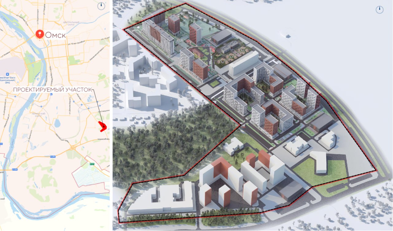 ⏺ Омичам показали проект нового ЖК «Снегири», который появится в Ленинском округе  В Ленинском округе стартовало активное строительство квартала «Снегири». Компания «Догма» завершила подготовительные работы на участке по улице Архиепископа Сильвестра. Важной частью проекта станет котельная в центре района, которая обеспечит все дома теплом.  К 2034 году в «Снегирях» планируют возвести 328 тысяч квадратных метров жилья —  это 7 577 квартир. Кроме того, проект включает школу на 1 579 мест, несколько детских садов и современную поликлинику.