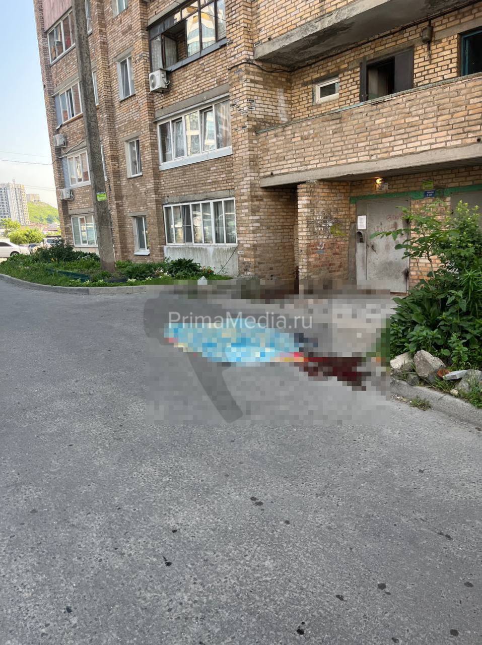 Во Владивостоке на Тунгусской женщина сбросилась из окна и погибла, разбившись об асфальт Сообщается, что сегодня утром женщина выпала из окна на Тунгусской, 46. Она разбилась насмерть, тело накрыли. На месте работают сотрудники полиции. Админу