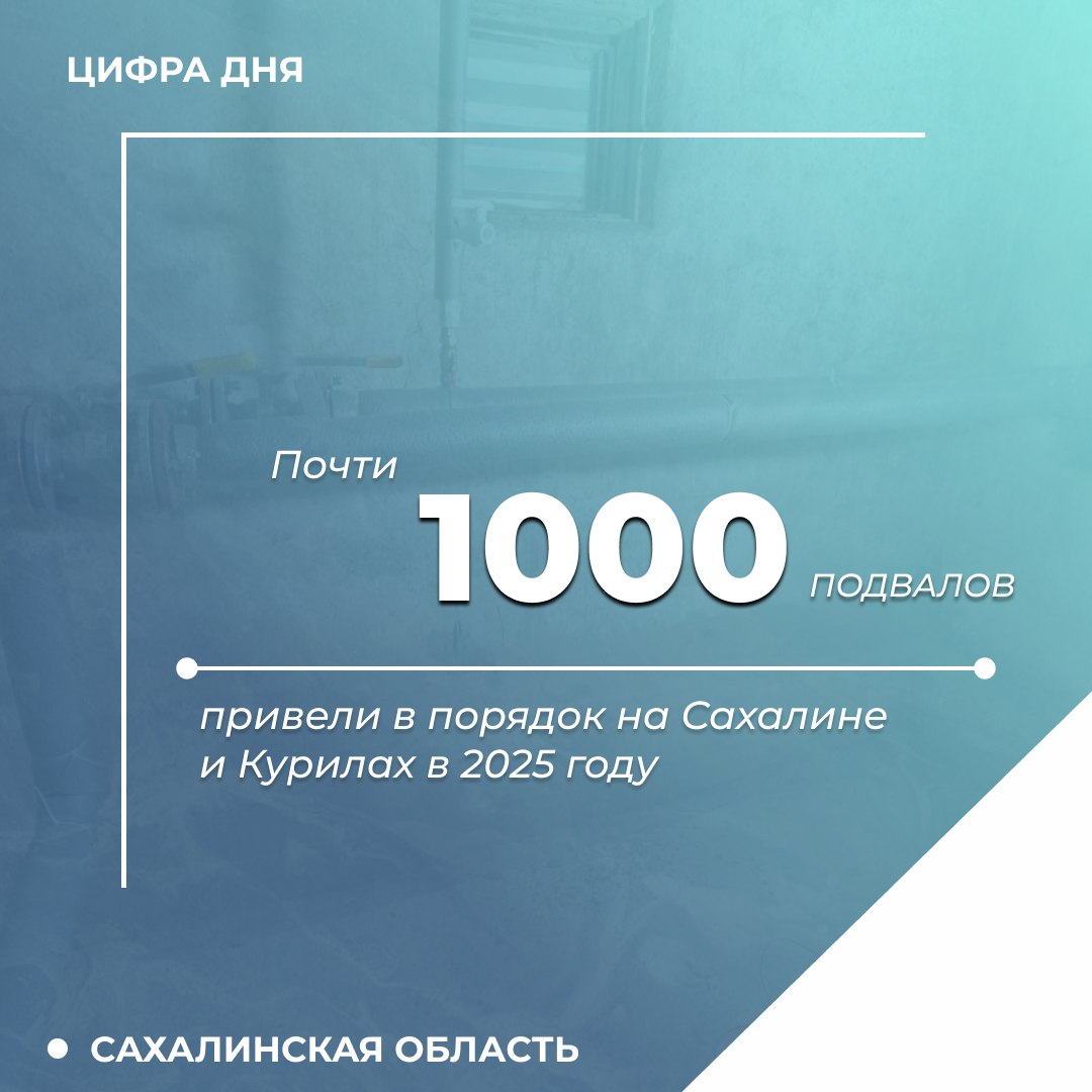 В 2025 году в островном регионе по поручению губернатора Валерия Лимаренко проведена масштабная работа по ремонту подвальных помещений многоквартирных домов   С начала года во всех муниципальных округах отремонтировано 968 подвалов из них 106 капитально в 862 помещениях выполнены текущие работы В рамках капремонта произведены замена ветхих внутридомовых инженерных сетей и сетей водоотведения устройство дренажных систем а также работы по гидроизоляции Перед нами стоит масштабная задача привести в надлежащее состояние все подвальные помещения островного региона которые в этом нуждаются Устранение затоплений сырости неприятных запахов важный шаг для улучшения качества жизни жителей многоквартирных домов поделился министр жилищно коммунального хозяйства Сахалинской области Дмитрий Аристархов Сообщить о затопленном подвале сахалинцы могут в жилищную инспекцию по телефону 8 4242 43 24 20 и на горячую линию регионального министерства ЖКХ по телефону 8 800 302 00 65 mingkh65 Подписывайтесь на нас в MAX sakhgov