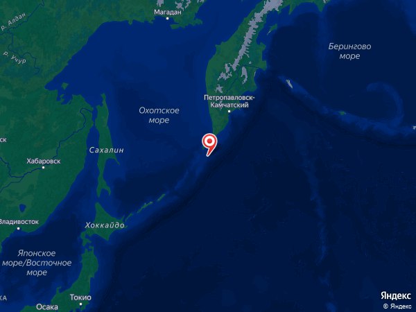 Землетрясение магнитудой 5.2 произошло - В 142 км к югу от Северо-Курильска, Россия. В среду, 30 июля 2025 года, в 03:43 UTC . Магнитуда: 5.2 Глубина: 10 км. Широта / Долгота: 49.401 / 155.964 Каталог: EMSC Близлежащие населенные пункты: В 447 км к юго-западу от Петропавловска-Камчатского, Россия. В 142 км к югу от Северо-Курильска, Россия.