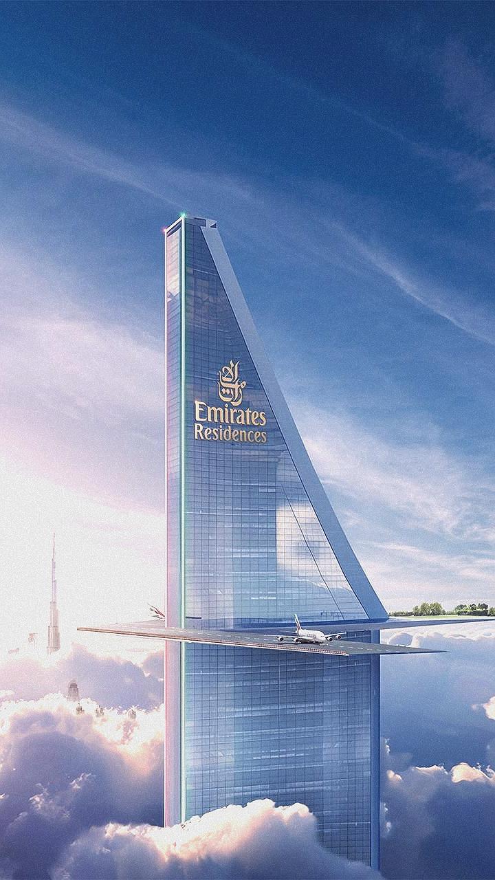 Emirates строят 380-этажный небоскреб с собственным аэропортом в Дубае