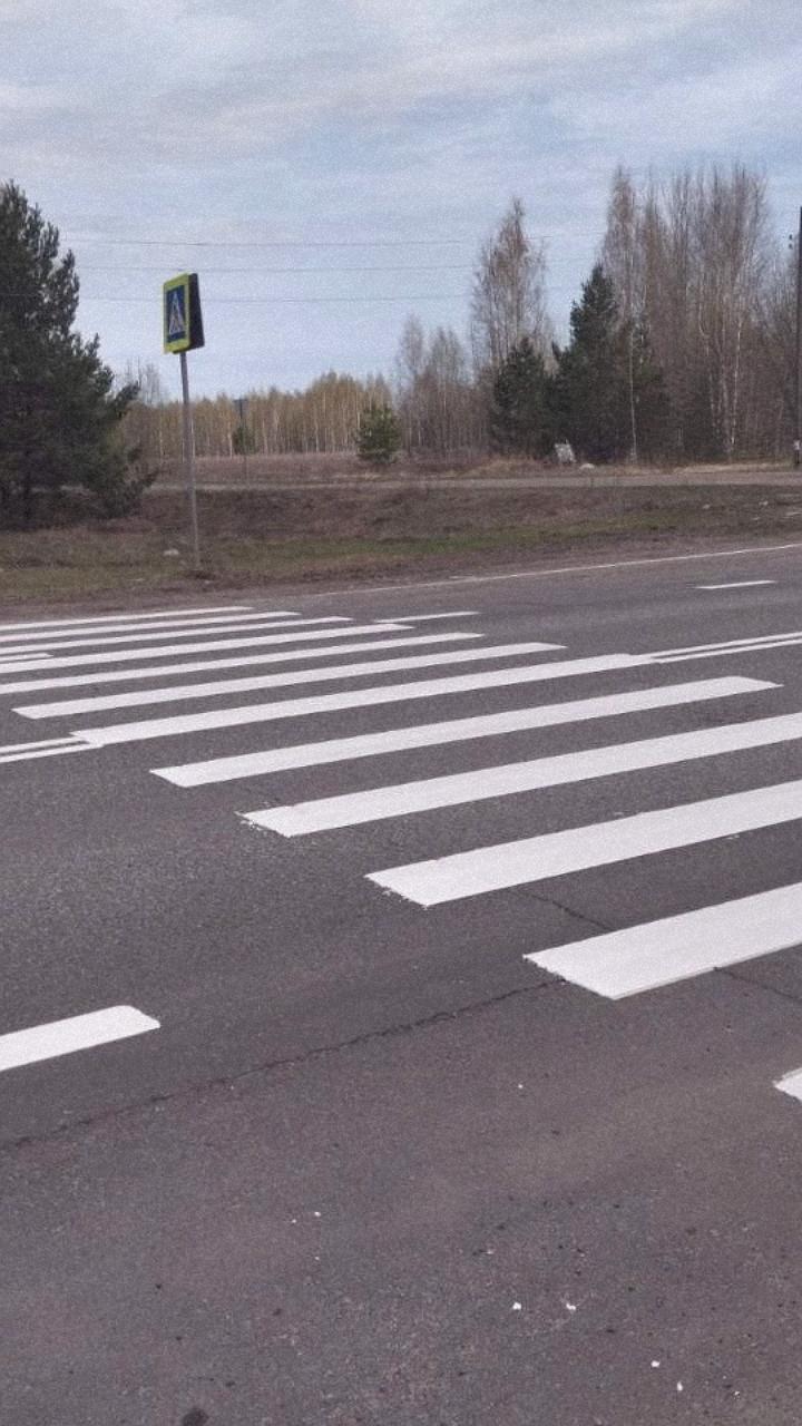 Дорожники начали нанесение горизонтальной разметки