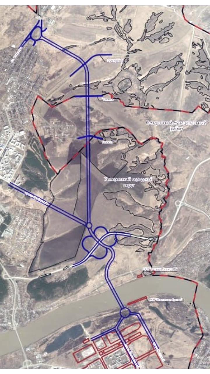 Планируется строительство нового моста через реку Томь в Кемерове