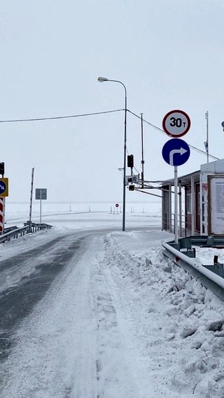 Переправа Салехард-Лабытнанги временно закрыта из-за плохих погодных условий