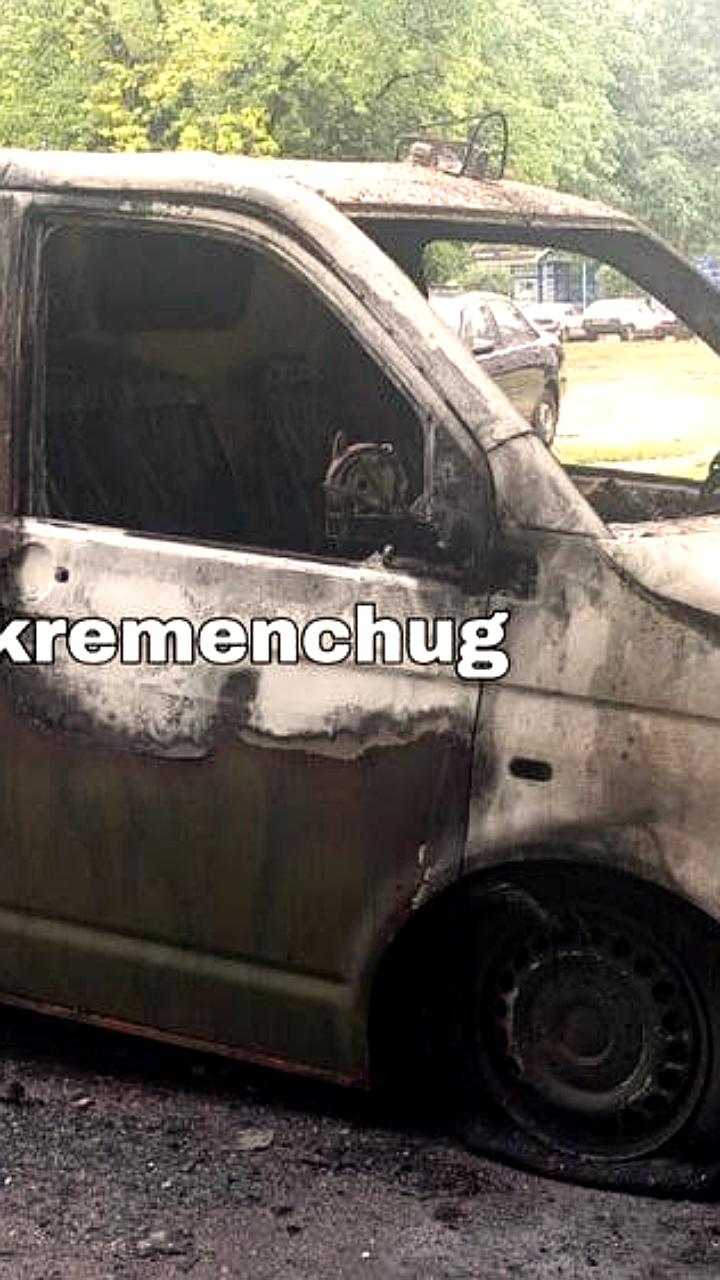 Транспорт ТЦК сожгли в Кременчуге