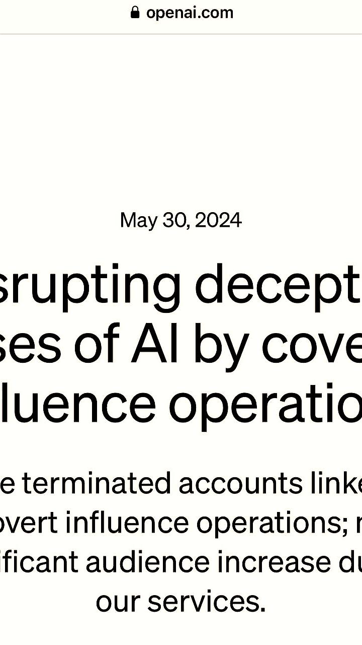 OpenAI разоблачил тайные операции с использованием ИИ в России, Китае, Иране и Израиле
