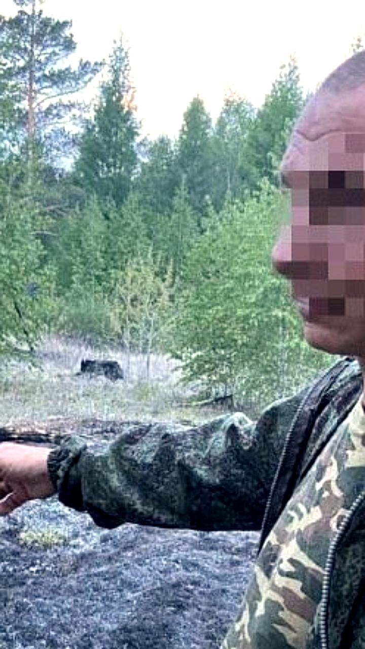 Лесной пожар из-за непотушенного костра уничтожил автомобиль