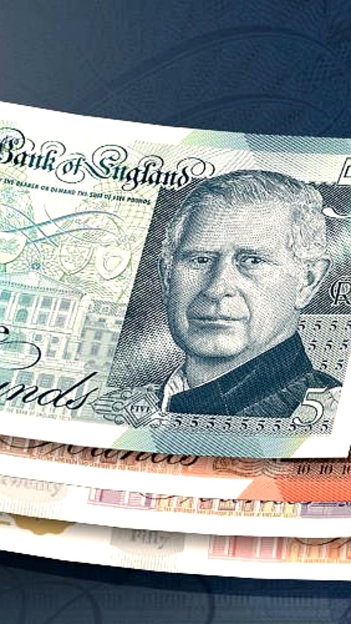 Банкноты с портретом Карла III в обращении в Британии