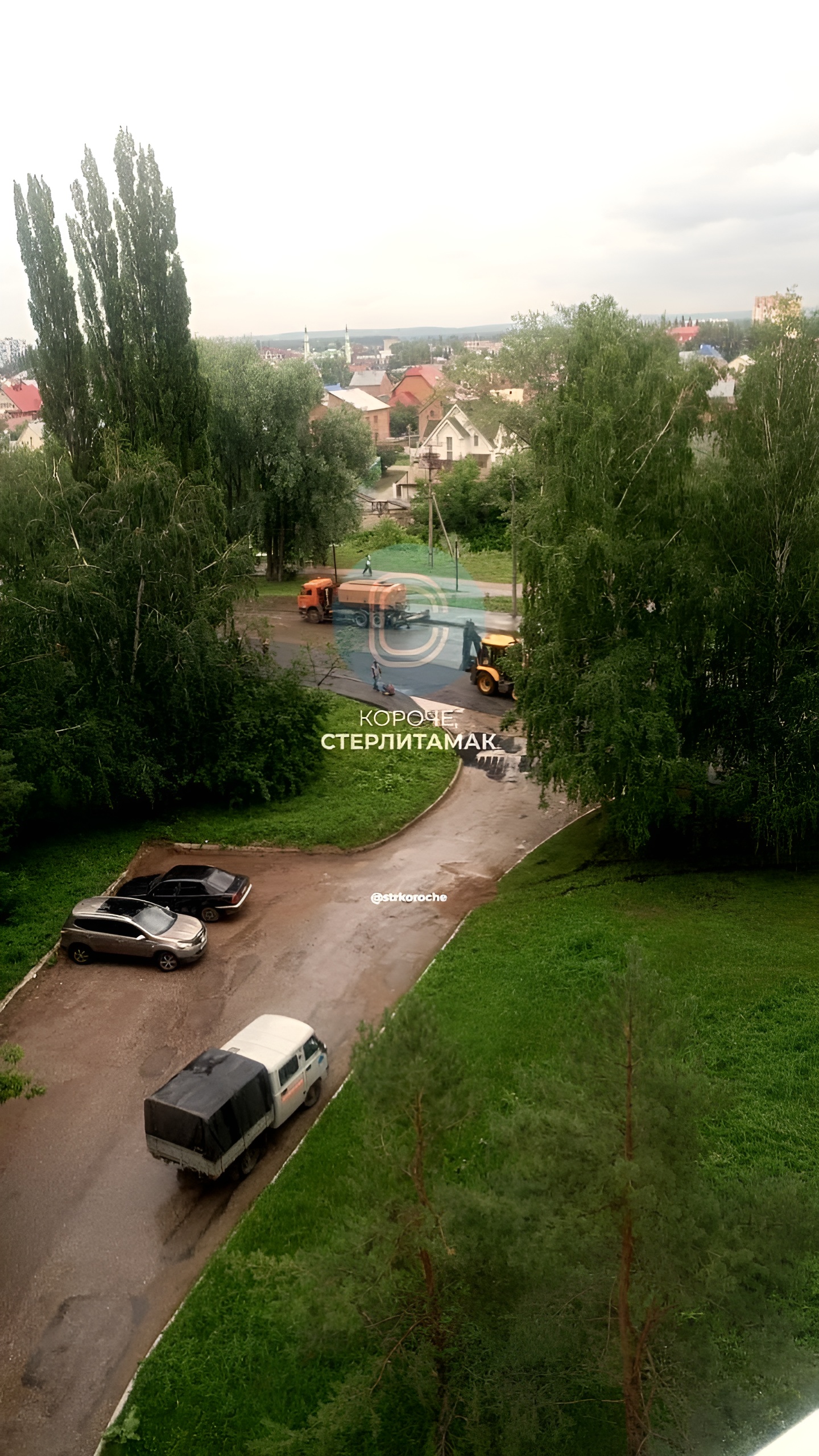 Дождь смыл новый асфальт в Челябинске