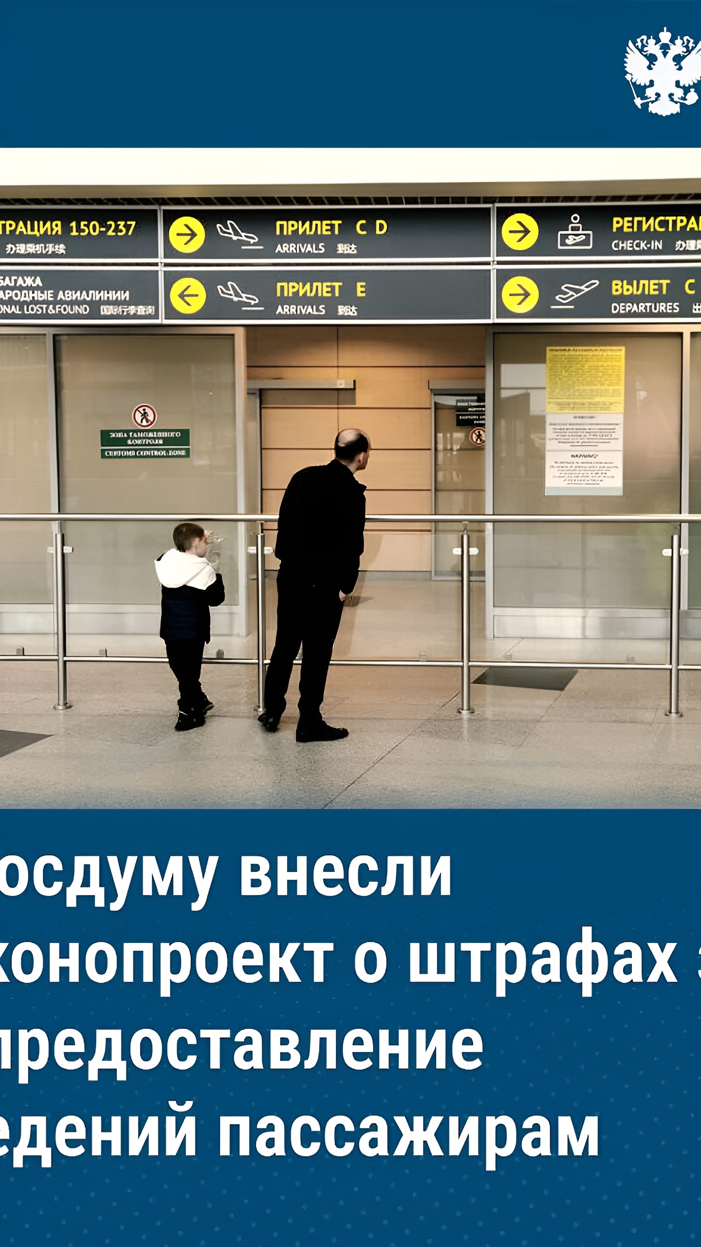 В Государственной думе представят проект о штрафах за несообщение о начале посадки в аэропорту