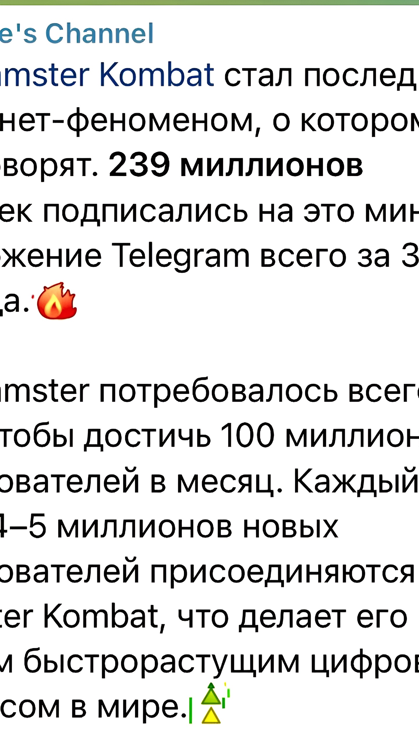 Павел Дуров анонсировал выход токена Hamster Kombat на блокчейне TON