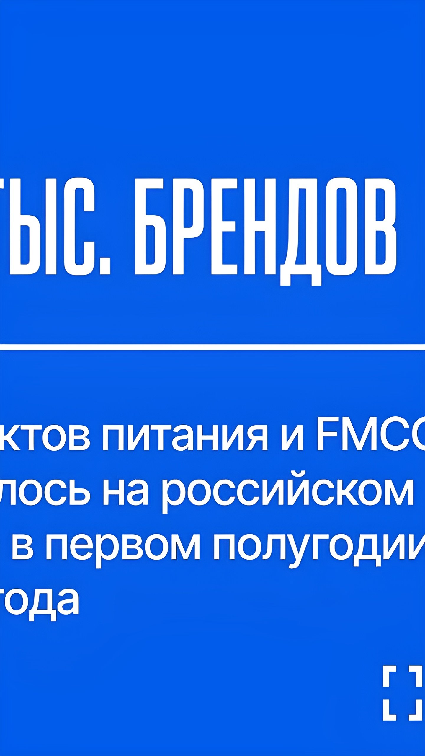 Снижение новых брендов на российском рынке в 2024 году на 18% с успешными продажами